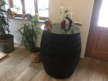 Stehtisch Whiskyfass als Fasstisch Eichenfass rustikal Tischfass Holzfass gebraucht